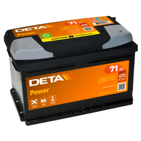 Deta DB712. Batterie Deta 71Ah 12V