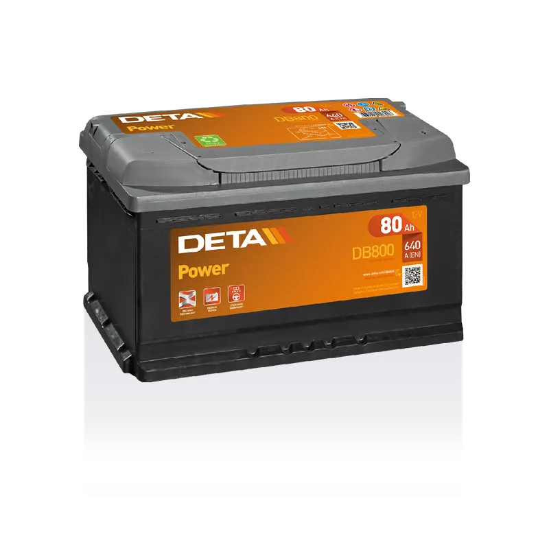 Deta DB800. Batteria Deta 80Ah 12V