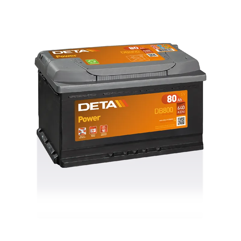 Deta DB800. Batterie Deta 80Ah 12V