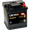 Deta DC400. Car battery Deta 40Ah 12V