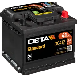 Deta DC412. Car battery Deta 41Ah 12V