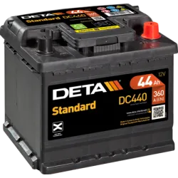 Deta DC440. Car battery Deta 44Ah 12V