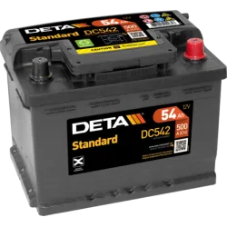 Deta DC542. Car battery Deta 54Ah 12V