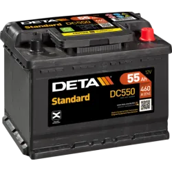 Deta DC550. Batteria dell'auto Deta 55Ah 12V