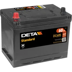 Deta DC605. Batteria dell'auto Deta 60Ah