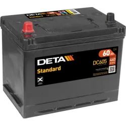 Deta DC605. Autobatterie Deta 60Ah