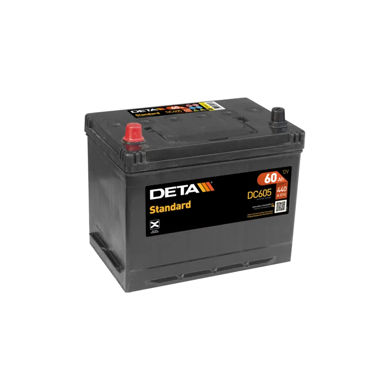 Deta DC605. Batterie de voiture Deta 60Ah