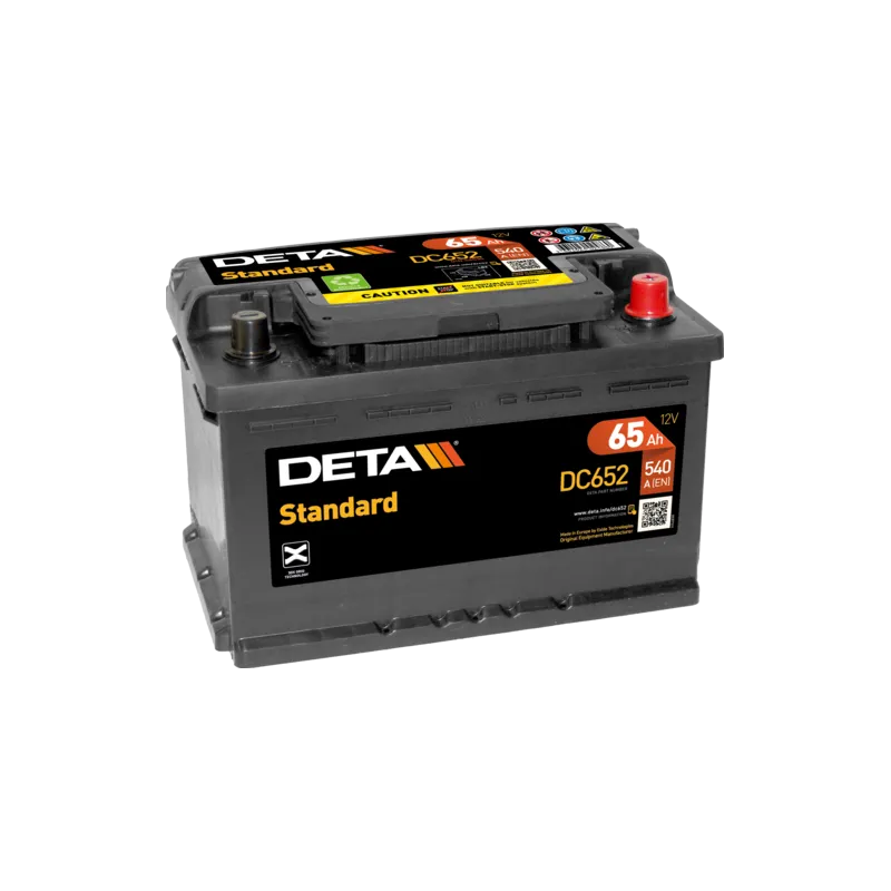 Deta DC652. Batteria dell'auto Deta 65Ah 12V