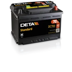 Deta DC700. Batteria dell'auto Deta 70Ah 12V