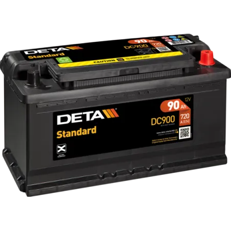 Deta DC900. Batterie de voiture Deta 90Ah 12V