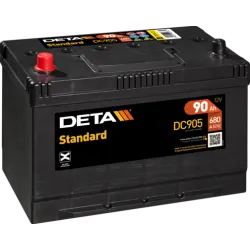 Deta DC905. Batteria dell'auto Deta 90Ah 12V