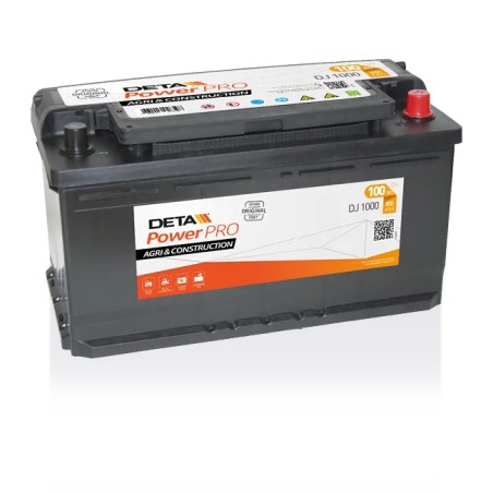 Deta DJ1000. Batteria Deta 100Ah 12V