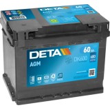 Batteria Start-Stop Deta DK600 12V 60Ah 680A AGM