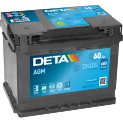 Deta DK600. Batterie Deta 60Ah 12V