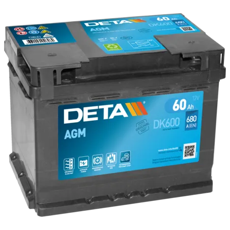 Deta DK600. Battery Deta 60Ah 12V