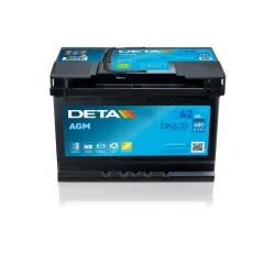 Deta DK620. Bateria Deta 62Ah 12V