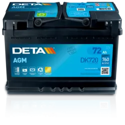 Deta DK720. Bateria Deta 72Ah 12V