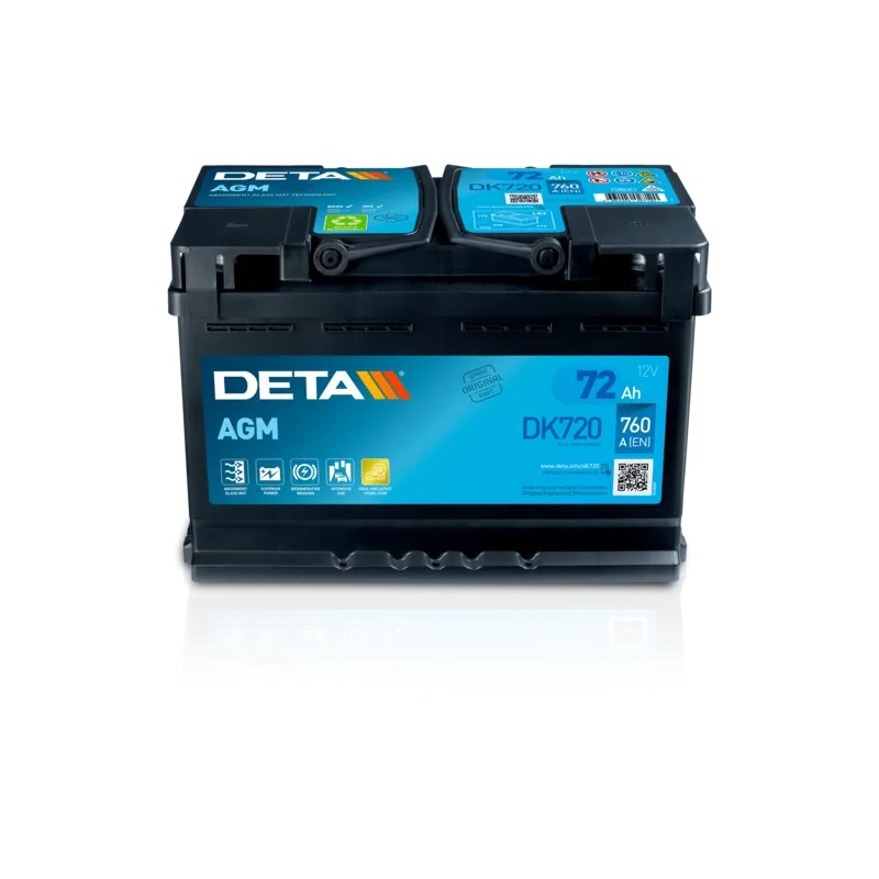 Deta DK720. Batteria Deta 72Ah 12V