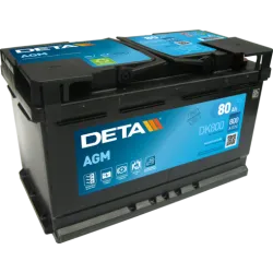 Deta DK800. Bateria Deta 80Ah 12V