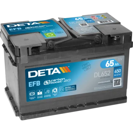Deta DL652. Batterie Deta 65Ah 12V