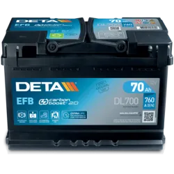 Deta DL700. Battery Deta 70Ah 12V