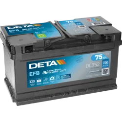 Deta DL752. Batteria Deta 75Ah 12V
