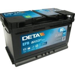 Bateria Start-Stop Deta DL800 12V 80Ah 800A EFB