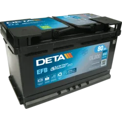 Deta DL800. Battery Deta 80Ah 12V