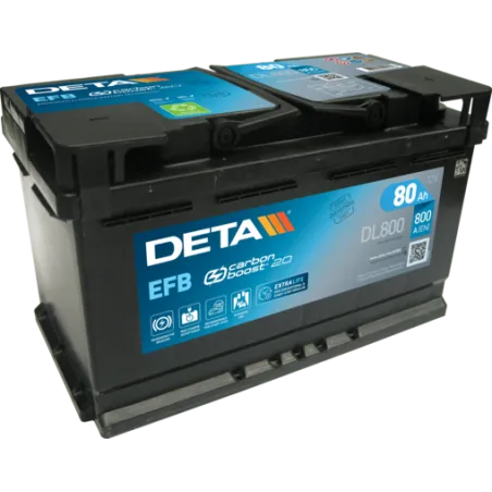 Deta DL800. Batteria Deta 80Ah 12V