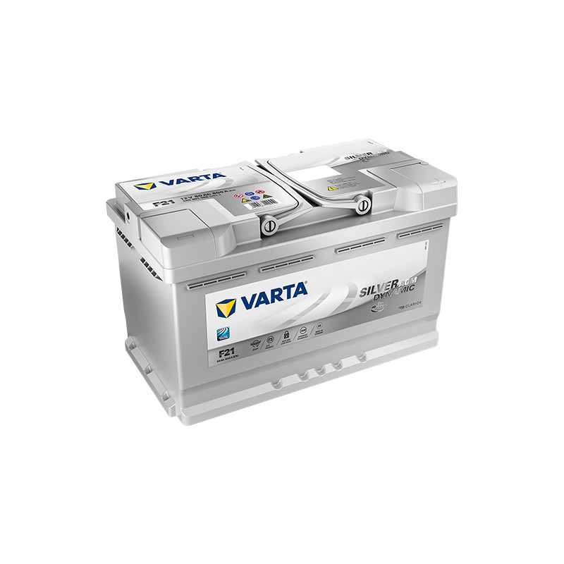 Start-Stop battery Varta F21 12V 80Ah 800A AGM | baterias.com