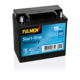 Auxiliary battery Fulmen FK151 12V 15Ah 200A AGM