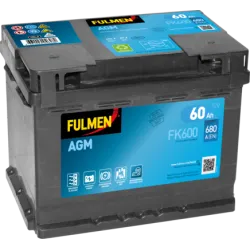 Fulmen FK600. Batterie Fulmen 60Ah 12V