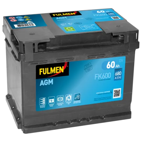 Fulmen FK600. Batterie Fulmen 60Ah 12V