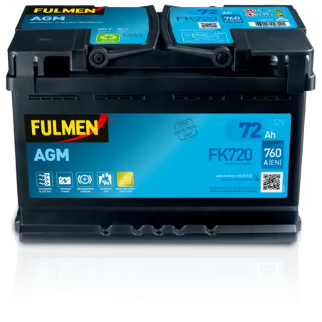 Fulmen FK720. Batterie Fulmen 72Ah 12V