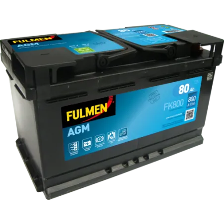 Fulmen FK800. Bateria Fulmen 80Ah 12V