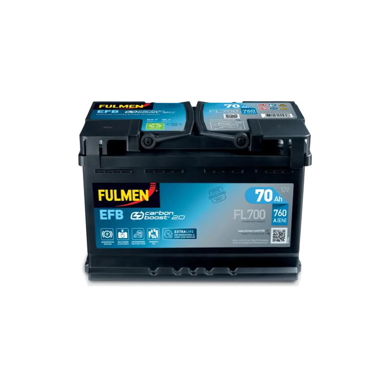 Fulmen FL700. Batterie Fulmen 70Ah 12V