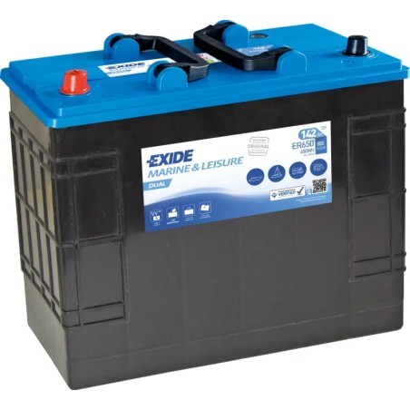 Batterie marine Exide ER600 12V 120Ah 800A – image 2