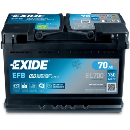 Batería Exide EL700 70Ah - 1