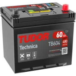 Batería TUDOR TB604 12V 60Ah 480A
