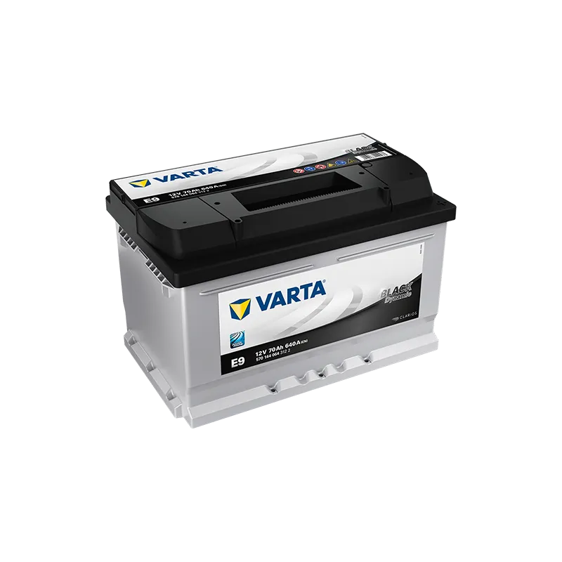Varta E9. Car battery Varta 70Ah 12V