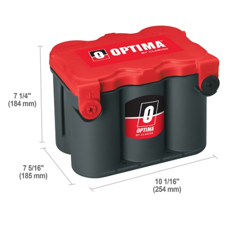 Batteria auto Optima RTF-4.2 12V 50Ah 815A AGM – immagine 2