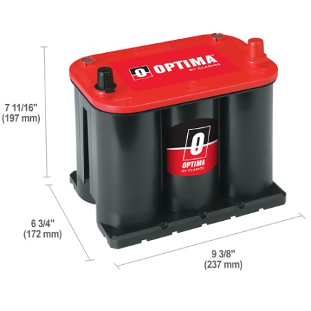 Battery OPTIMA RTR-3.7 12V 44Ah 730A
