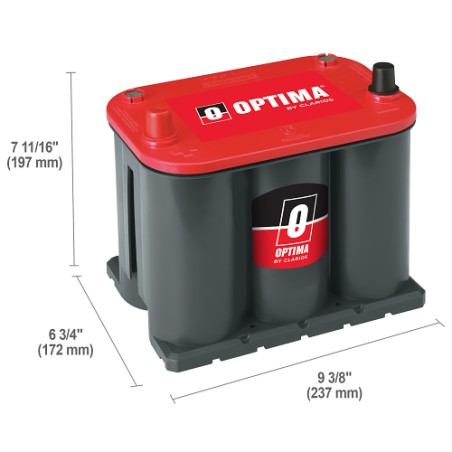 Battery OPTIMA RTS-3.7 12V 44Ah 730A