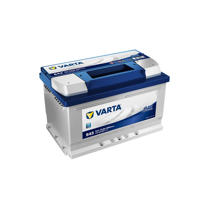 Varta E43. Car battery Varta 72Ah 12V