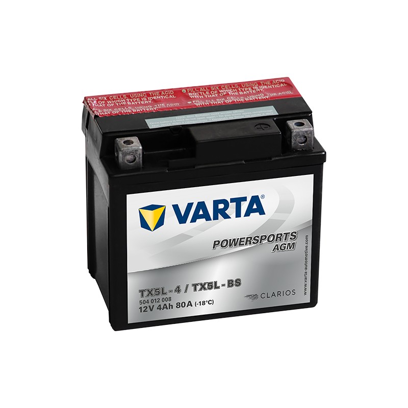 VARTA 504012003 YTX5L-4 YTX5L-BS - 1
