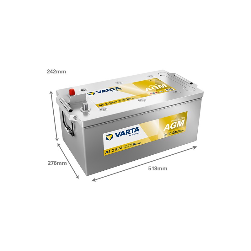 Batterie VARTA A1 12V 210Ah 1200A AGM