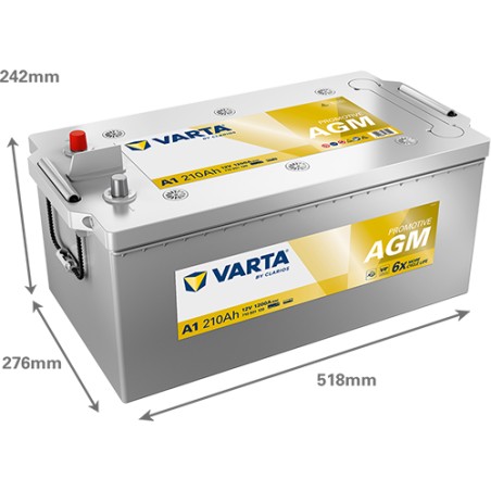 Batterie VARTA A1 12V 210Ah 1200A AGM
