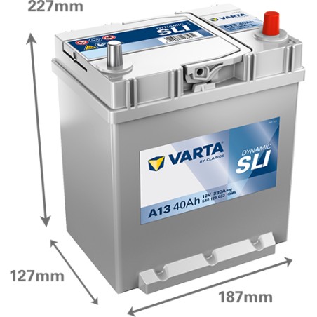 Batterie voiture Varta A13 12V 40Ah 330A – image 2