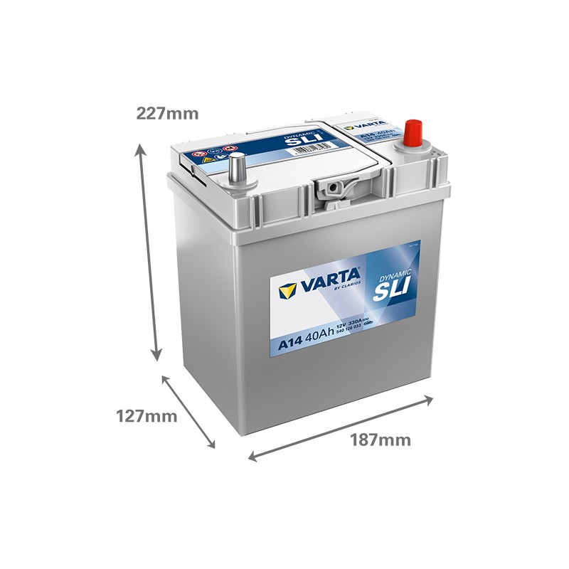 Batería de coche Varta A14 12V 40Ah 330A – imagen 2