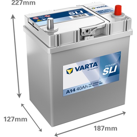 Battery VARTA A14 12V 40Ah 330A